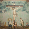 Alttaritaulu Kristus ristilla, taiteilija tuntematon