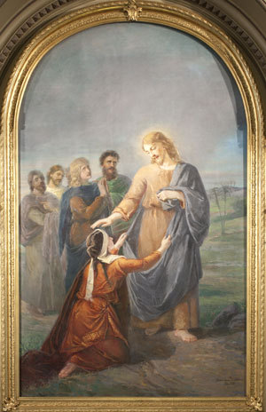 Alttaritaulu Jeesus ja kanaanilainen nainen, Aleksandra Såltin