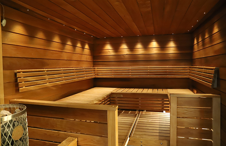 Aito-keskuksen päärakennuksen sauna.