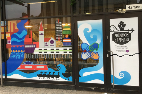 Mummon Kammarin julkisivu.