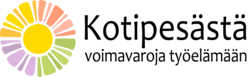 Kotipesästä voimavaroja työelämään -hankkeen logo