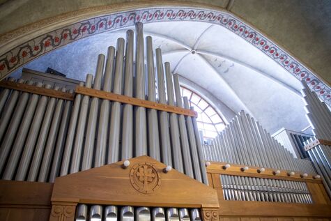 Kuva Tampereen tuomiokirkon uruista.