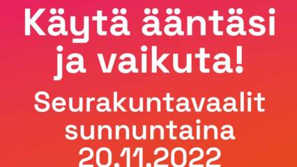 Kuvituskuva: Käytä ääntäsi ja vaikuta Seurakuntavaalit sunnuntaina 20.11.2022.