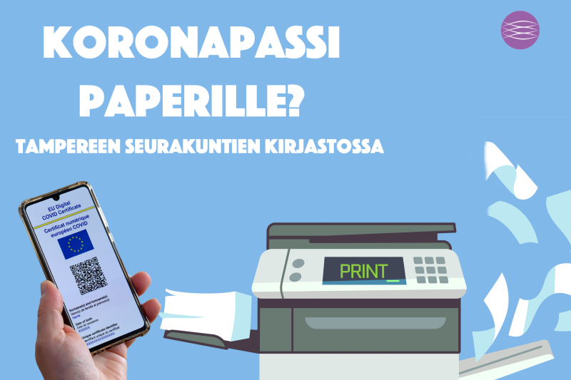 Koronapassin tulostaminen.