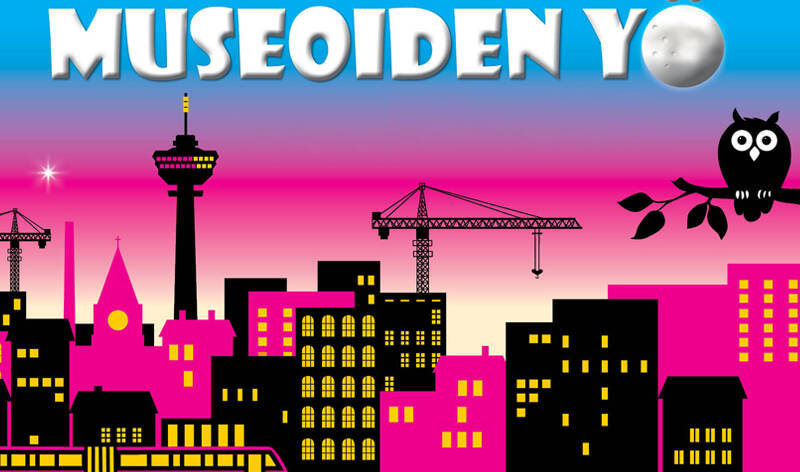 Museoiden yö laskeutuu Tampereella.