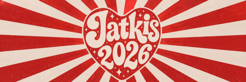 sydän jossa tektsti: Jatkis 2026