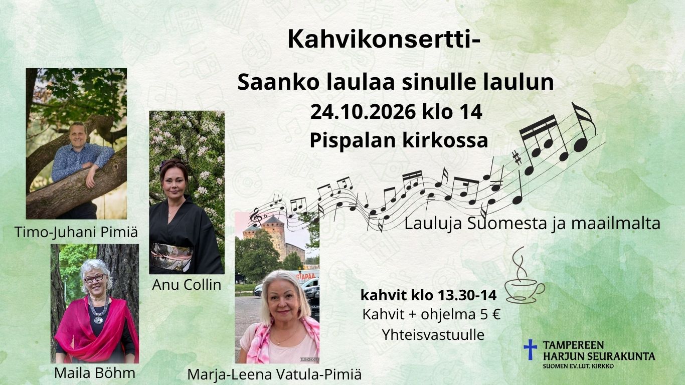 Saanko jakaa kanssasi tämän laulun -kahvikonsertti